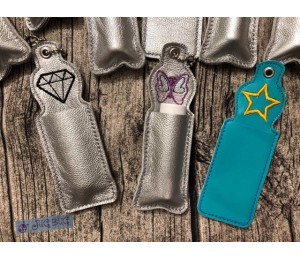 Stickdatei- ITH Lippenbalsam oder USB Stick Tasche STERN